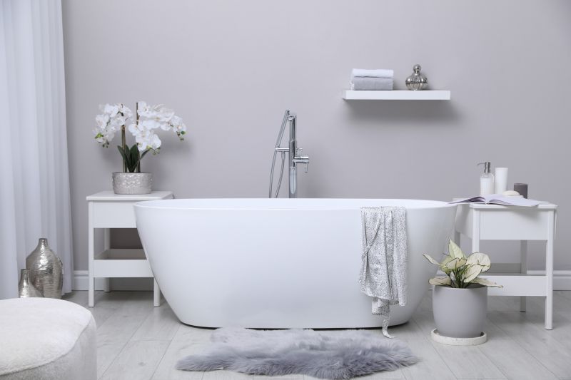 Stylish Bathroom with Freestanding Tub